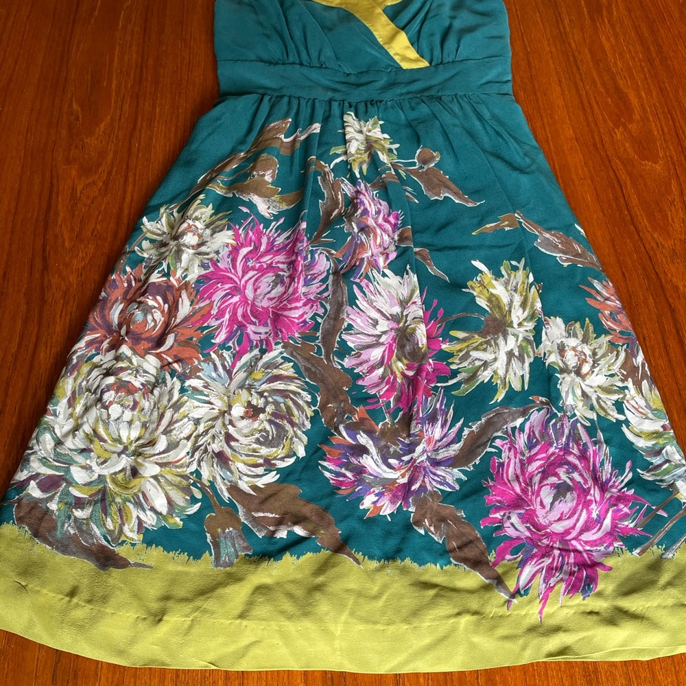 Anthropologie, silk dress